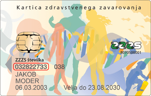 ZZZS kartica